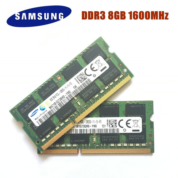 SAMSUNG Memory RAM DDR3 DDR3L 2G 4G 8G 12800S Laptop DDR3 1600 MHz Memoria DRAM Stick for Notebook Original 1.35V