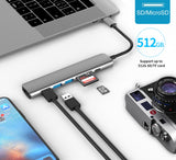 USB 3.1 Type-C Hub To HDMI Adapter 4K Thunderbolt 3 USB C Hub with Hub 3.0 TF SD Reader Slot PD for MacBook Pro/Air/Huawei Mate