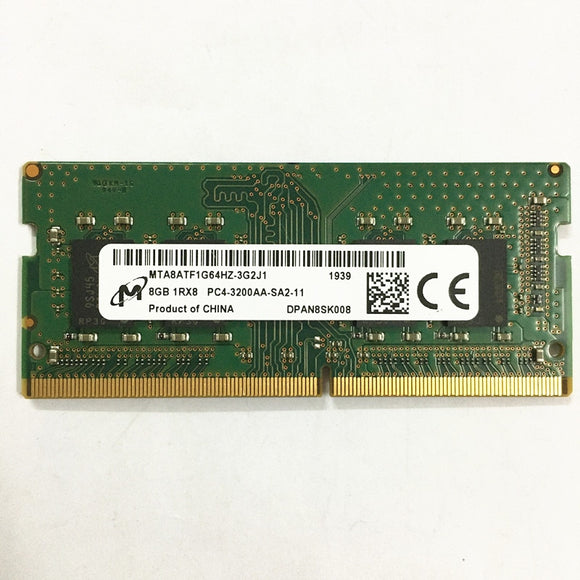 Micron DDR4 RAMS 8GB 3200MHz  8GB 1RX8 PC4-3200AA DDR4 Laptop memory
