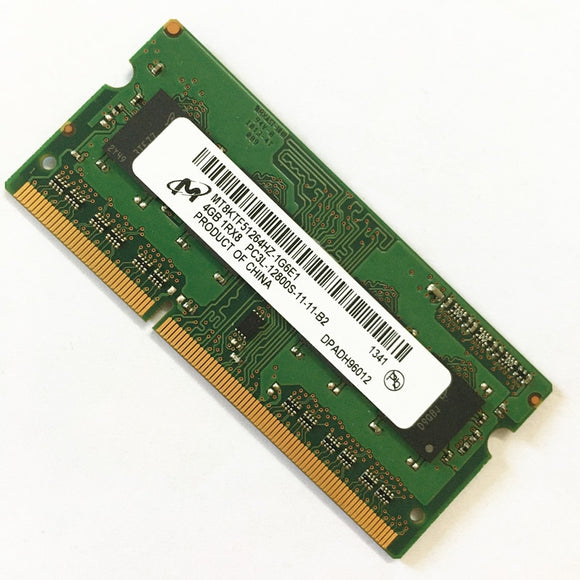 Micron DDR3 4GB RAMS 4GB 1RX8 PC3L-12800S DDR3 4GB 1600MHz LAPTOP MEMORY