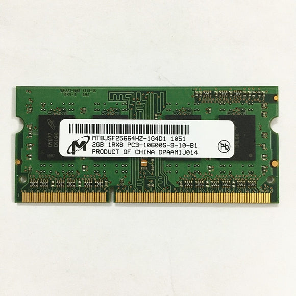 Micron RAMS DDR3 2GB 1333MHz 2GB 1RX8 PC3-10600S-9-10-B1 DDR3 1333 2GB laptop memory
