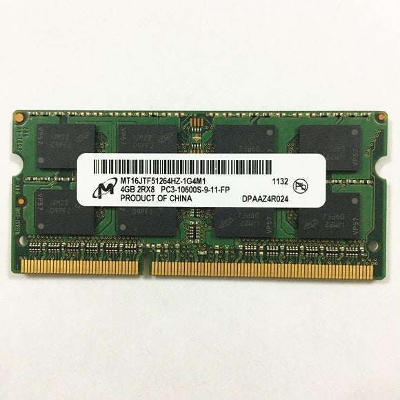 Micron DDR3 RAMS 4GB 2RX8 PC3-10600S-9 DDR4 4GB 1333MHz laptop memory