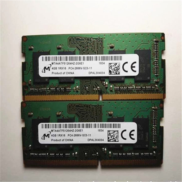 Micron memoria ram DDR4 4GB 2666MHz RAMS 4GB 1RX16 PC4-2666V-SCO-11 DDR4 2666 4GB Laptop memory for notebook